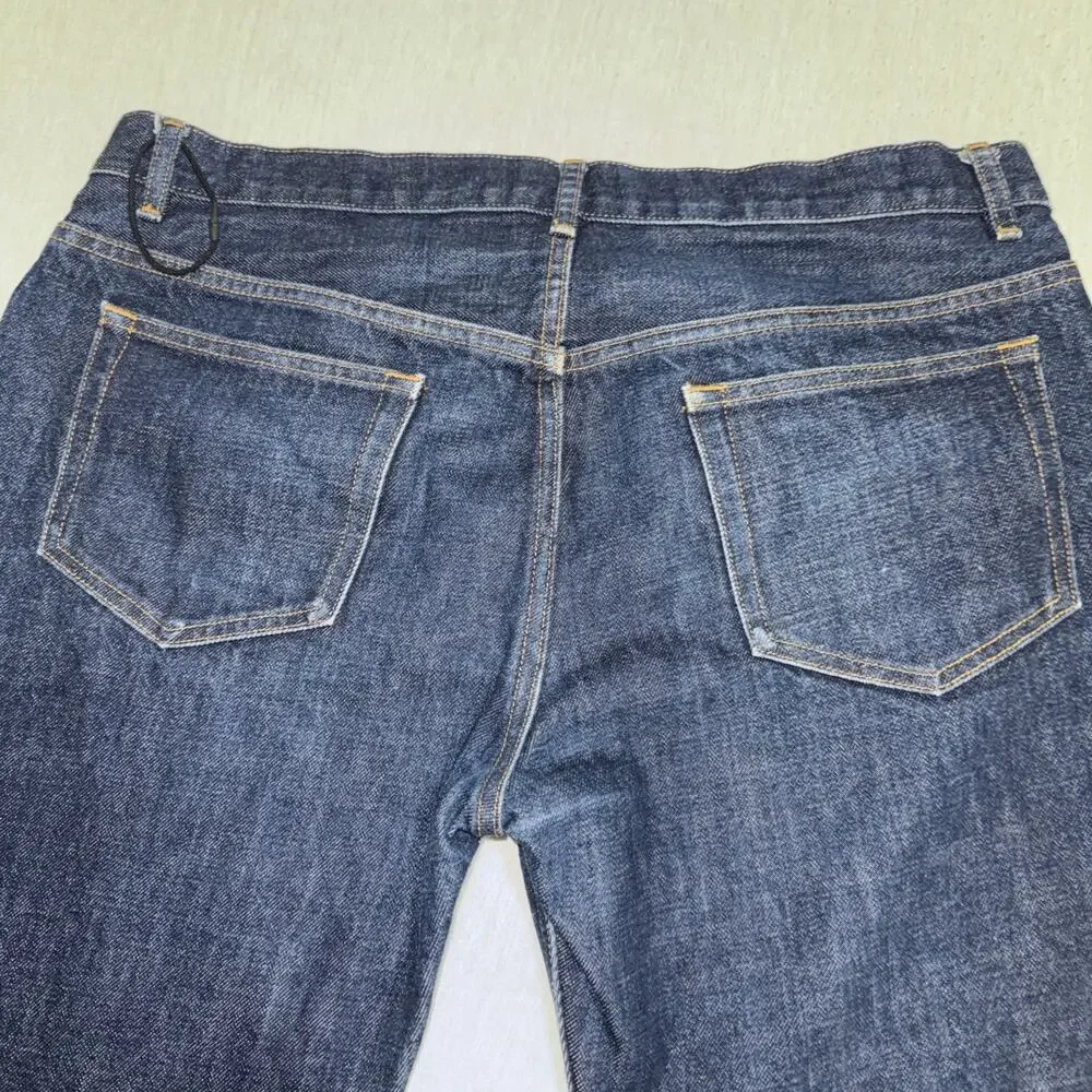 APC New Standard-straight Selvedge Denim Jeans Men 35x32 Button Fly NWOT